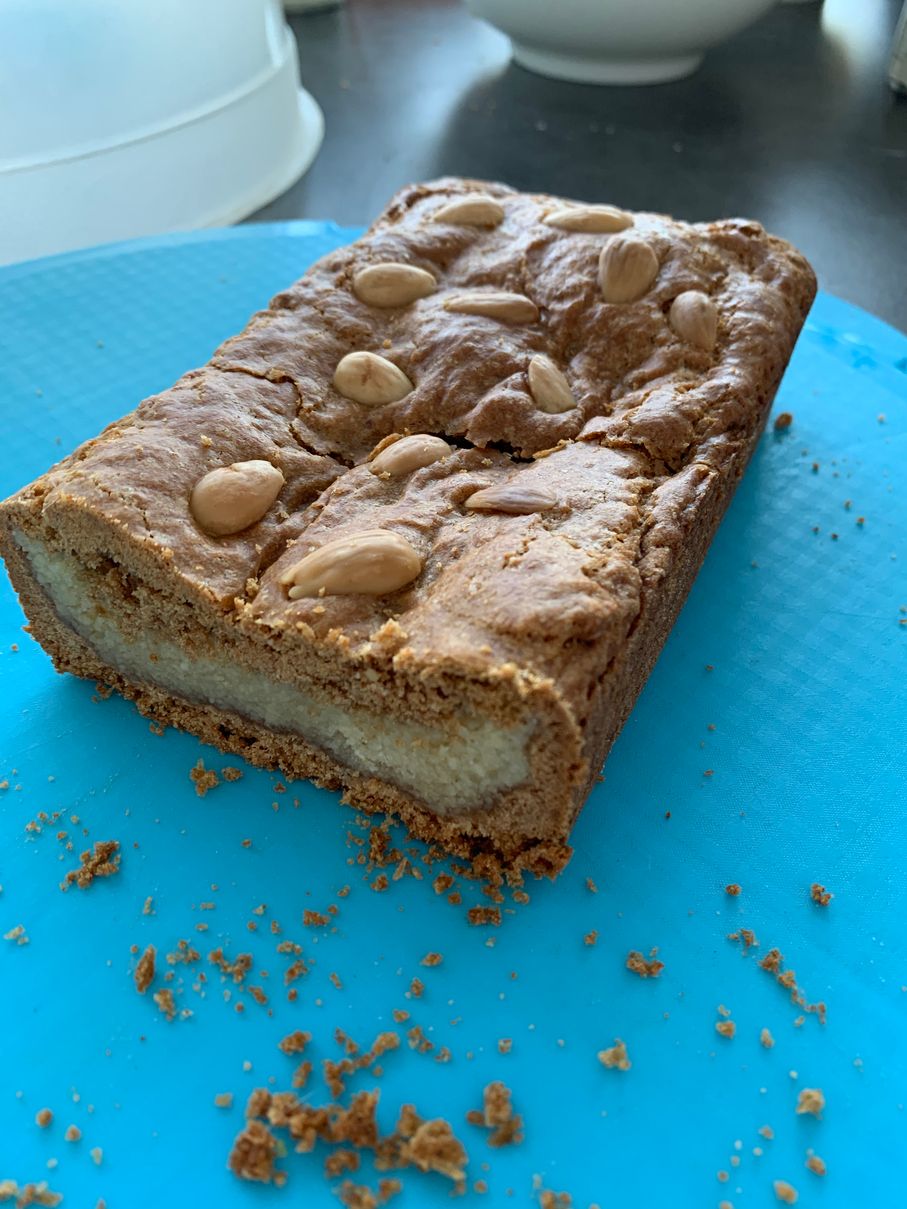 Een foto van gevulde speculaas